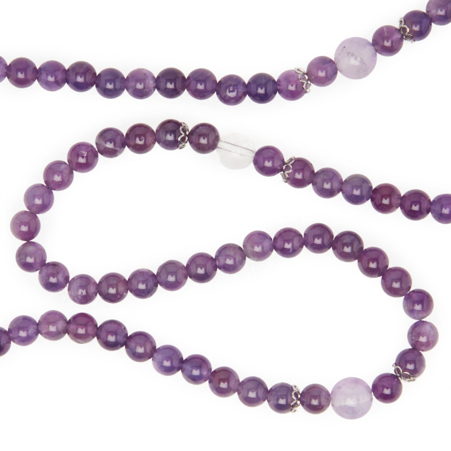 Bracelet Mala Bouddhiste en Améthyste