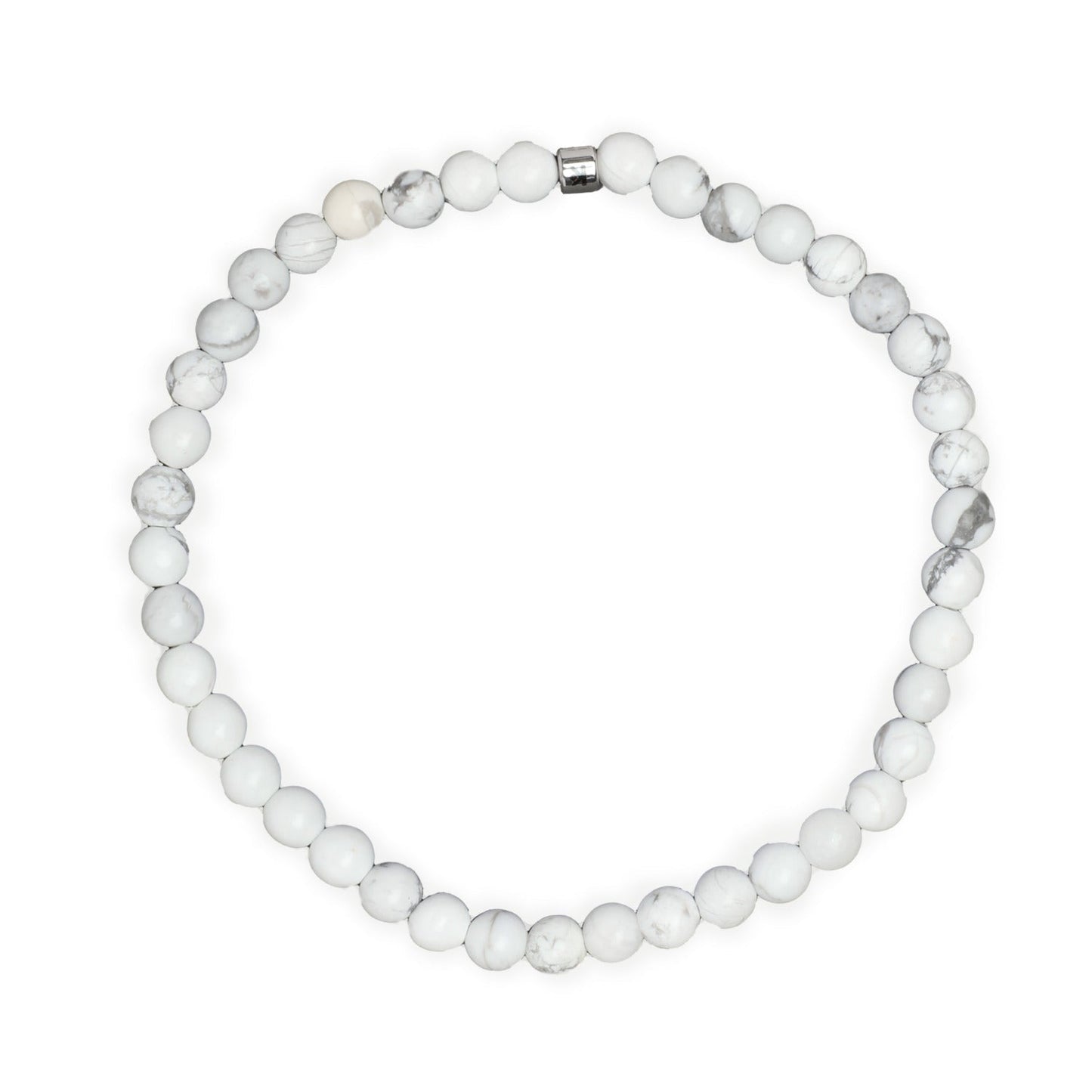 Mini Bracelet "Energie" en Howlite Blanche