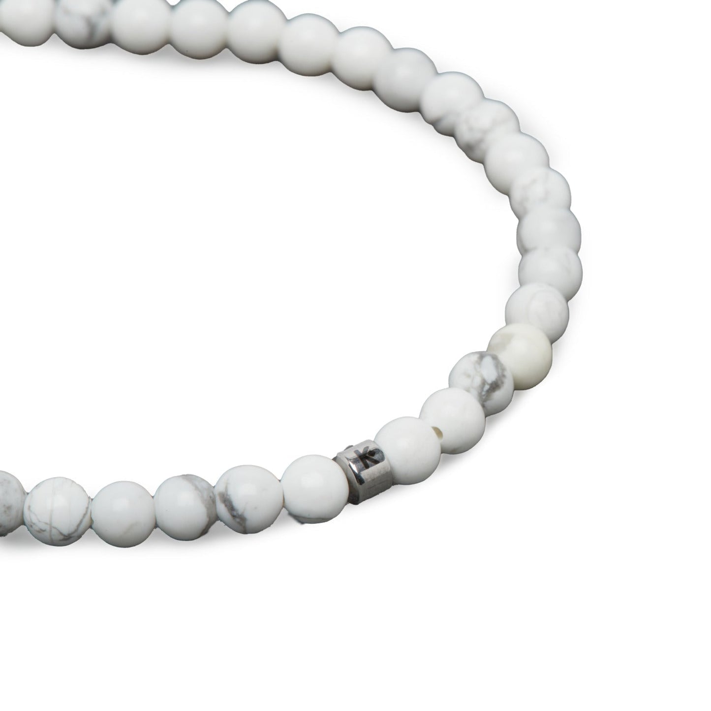 Mini Bracelet "Energie" en Howlite Blanche
