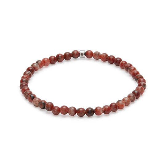 Mini Bracelet "Energie" en Jaspe Rouge
