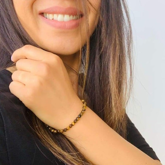 Mini Bracelet "Energie" en Oeil de Tigre